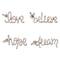 12 Packs: 4 ct. (48 total) Charmalong™ Vertical Script Word Charms by Bead Landing™